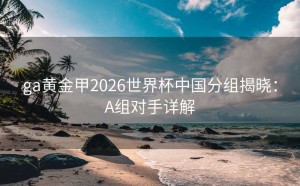 ga黄金甲2026世界杯中国分组揭晓：A组对手详解