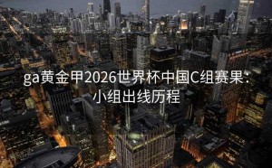 ga黄金甲2026世界杯中国C组赛果：小组出线历程