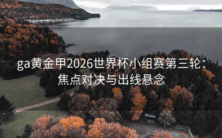 ga黄金甲2026世界杯小组赛第三轮：焦点对决与出线悬念