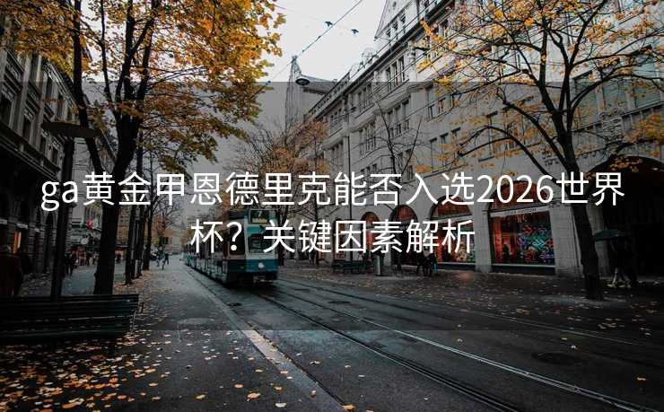 ga黄金甲恩德里克能否入选2026世界杯？关键因素解析